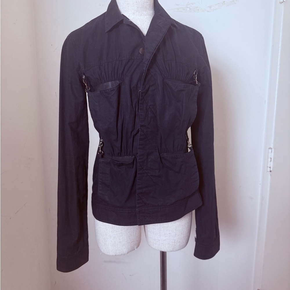 Elegant Black Utility Jacket for Women